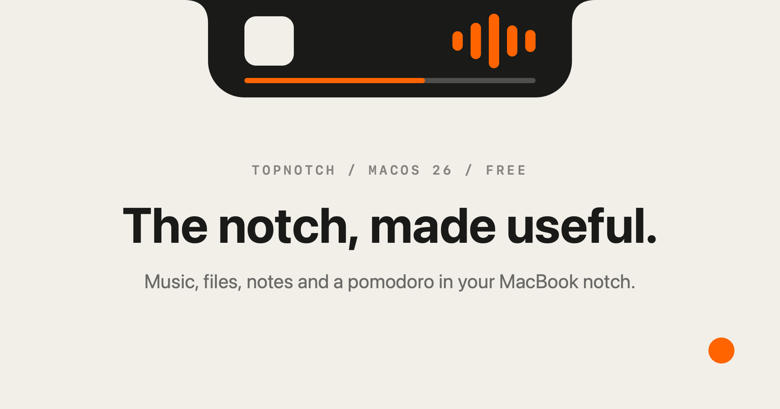 Top.Notch, the notch made useful
